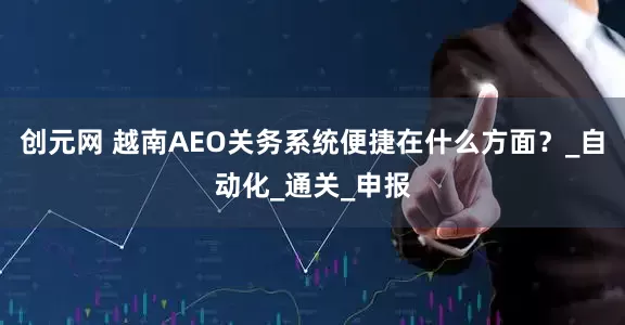 创元网 越南AEO关务系统便捷在什么方面？_自动化_通关_申报